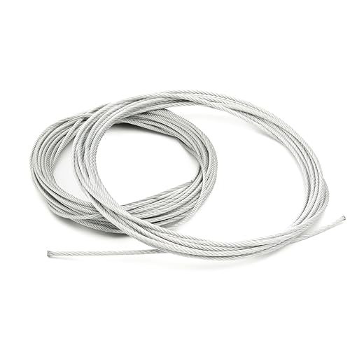 ALFA LOGISTIK Stahlseil 12mm Durchmesser 1m Länge - Meterware Stahldrahtseil - Verzinkt Drahtseil - Stahlseile ALFA LOGISTIK Stahlseil 12mm Durchmesser 1m Länge - Meterware Stahldrahtseil - Verzinkt Drahtseil - Stahlseile von Alfa Logistik