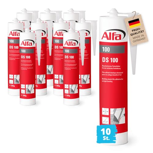10x Alfa Folienkleber 315 g Profi-Qualität Dichtkleber Spezialklebstoff Kartusche Kleber Klebstoff Dampfbremsfolien Dampfbremse Dampfsperre Fenster Fensteranschlussbänder 10x Alfa Folienkleber 315 g Profi-Qualität Dichtkleber Spezialklebstoff Kartusche Kleber Klebstoff Dampfbremsfolien Dampfbremse Dampfsperre Fenster Fensteranschlussbänder von Alfa