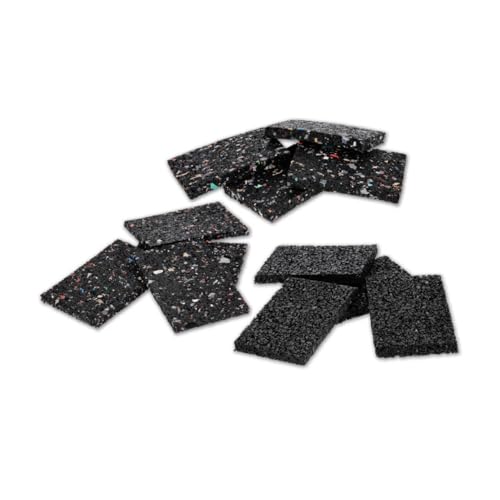 1x Alfa Ausgleichs-Pads 100 Stück 60 x 90 x 10 mm rutschfeste Terrassen-Pads unverrottbare Höhenausgleichpads von Alfa