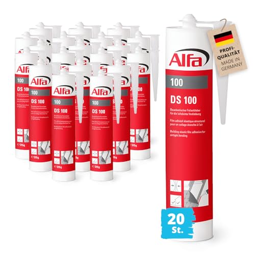 20x Alfa Folienkleber 315 g Profi-Qualität Dichtkleber Spezialklebstoff Kartusche Kleber Klebstoff Dampfbremsfolien Dampfbremse Dampfsperre Fenster Fensteranschlussbänder 20x Alfa Folienkleber 315 g Profi-Qualität Dichtkleber Spezialklebstoff Kartusche Kleber Klebstoff Dampfbremsfolien Dampfbremse Dampfsperre Fenster Fensteranschlussbänder von Alfa