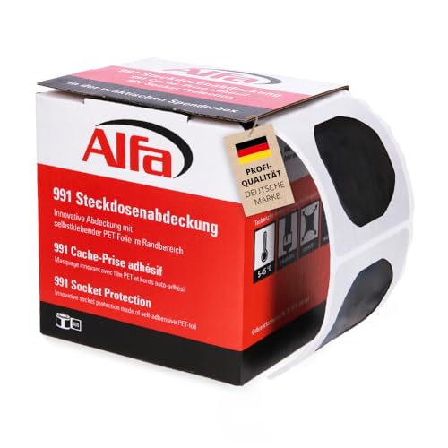 300x Alfa Steckdosenabdeckung Profi-Qualität Maler-Abdeckung zum Abkleben von Steckdosen & Lichtschaltern von Alfa