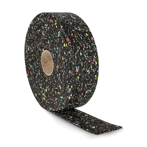 3X Alfa Terrassen-Pad Rolle 80 mm x 8 mm x 10 m Bautenschutzrolle für Unterkonstruktionen Gummigranulat von Alfa