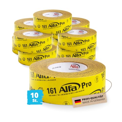 Alfa 10x Pro Spezialklebeband 60 mm x 40 m Profi-Qualität Dampfbremsen Dampfsperren Dachfolien aggressiv klebendes luftdichtes Folienklebeband/Systemklebeband Alfa 10x Pro Spezialklebeband 60 mm x 40 m Profi-Qualität Dampfbremsen Dampfsperren Dachfolien aggressiv klebendes luftdichtes Folienklebeband/Systemklebeband von Alfa
