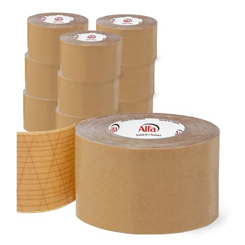 Alfa 10x Sockelleisten Klebeband 85 mm x 50 m doppelseitiges Klebeband mit hoher Anfangs-/Dauerklebkraft zur Montage von Sockelleisten Alfa 10x Sockelleisten Klebeband 85 mm x 50 m doppelseitiges Klebeband mit hoher Anfangs-/Dauerklebkraft zur Montage von Sockelleisten von Alfa