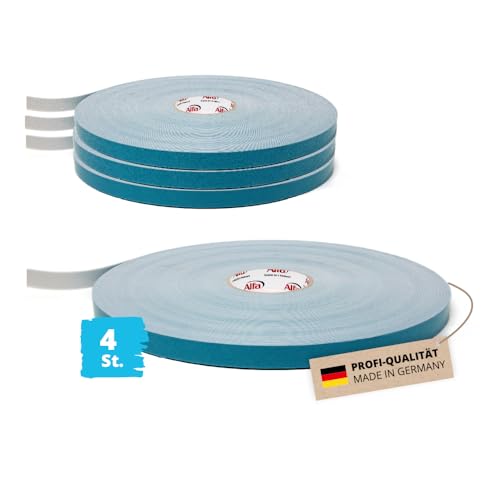 Alfa 4x Spiegelklebeband 19mm x 66m Profi-Qualität doppelseitig klebendes PE Schaumband, Montageklebeband von Alfa