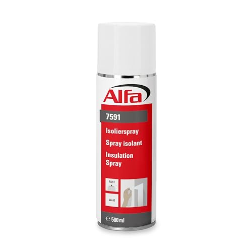 Alfa 6x Isolierspray weiß 500 ml Hochdeckendes Grundierspray zur Absperrung von Problemuntergründen von Alfa