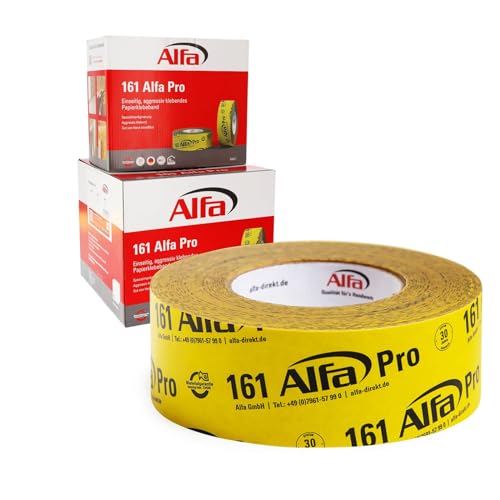 Alfa 6x Pro aggressiv klebendes Spezialklebeband 50 mm x 40 m luftdichte Verklebung von Dampfbremsbahnen, Hochleistungsklebeband Folienklebeband von Alfa