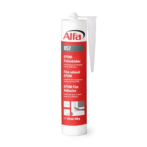 Alfa EPDM Kleber 310 ml Profi-Qualität schwarz elastischer EPDM-Folienkleber zum Verkleben von EPDM-Folie und anderen Dichtfolien (2) von Alfa