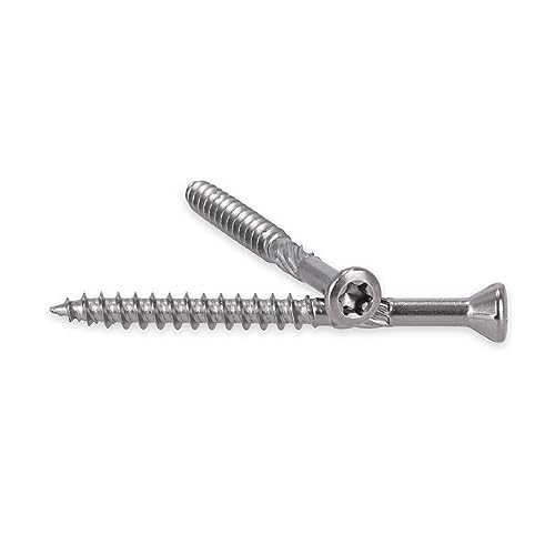200x Alfa Fassadenschraube 4,5 mm x 45 mm Edelstahl Holzbauschraube mit Linsenkopf von Alfa