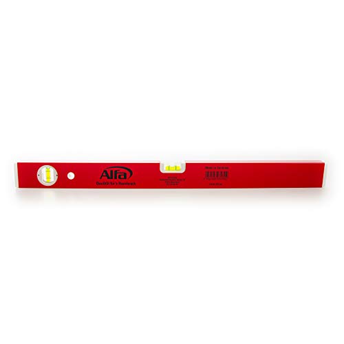 Alu-Wasserwaage 40 cm mit 2 Libellen und beschichteter Messfläche in versch. Längen von Alfa