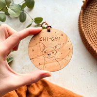 Chihuahua Weihnachtskugel, Personalisierte Geschenk, Ornament von AlfalfaDesign