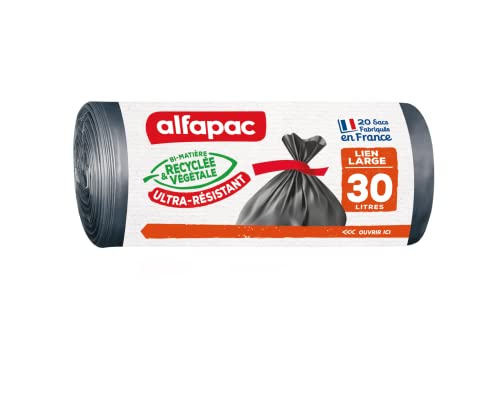 Alfapac 3232767510301 Staubsaugerbeutel, 30 l, wiederverwendbar, groß, Schwarz von Alfapac