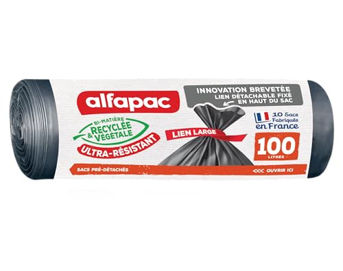 Alfapac Maxi-Gewichts-Beutel, 100 l, recycelt, groß, 2 x 10 Stück von Alfapac