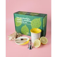 Handgefertigte Keramik Ingwer Reibe & Zitronenpresse Set - Umweltfreundlich, Wellness-Tee, Muttertagsgeschenk Reibenplatte Zitrone von AlfarTierraCocida