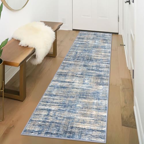 Alfasoft Moderner abstrakter Läufer für Flure, 5 x 15 cm, Küchenteppich, waschbarer Läufer, Teppich, rutschfester Druck, gestreift, ultradünn, Bodenteppich für Eingangsbereich, Waschküche von Alfasoft