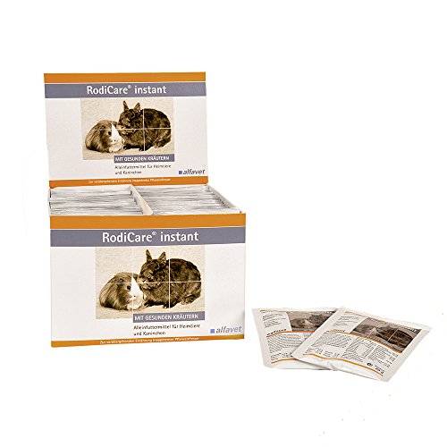 Alfavet, RodiCare instant Päppelfutter für geschwächte inappetente Zwergkaninchen, Meerschweinchen, Kleinnager. Alleinfuttermittel mit gesunden Kräutern, Pulver 60 x 20 g mit Dosierlöffel Alfavet, RodiCare instant Päppelfutter für geschwächte inappetente Zwergkaninchen, Meerschweinchen, Kleinnager. Alleinfuttermittel mit gesunden Kräutern, Pulver 60 x 20 g mit Dosierlöffel von Alfavet