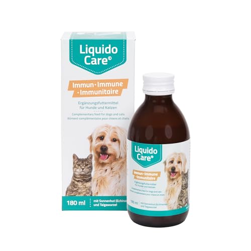 LiquidoCare Immun, unterstützend zur Immunstärkung bei Katzen und Hunden, Ergänzungsfuttermittel, Tonicum 180ml mit Dosierkappe von Liquidocare