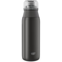 Alfi Trinkflasche "ELEMENT BOTTLE, Edelstahlkörper, spülmaschinenfest" 0,6l, Free-Flow Trinksystem mit intuitivem Schraubverschluss von Alfi