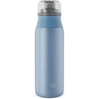 Alfi Trinkflasche "ELEMENT BOTTLE, Edelstahlkörper, spülmaschinenfest" 0,6l, Free-Flow Trinksystem mit intuitivem Schraubverschluss von Alfi