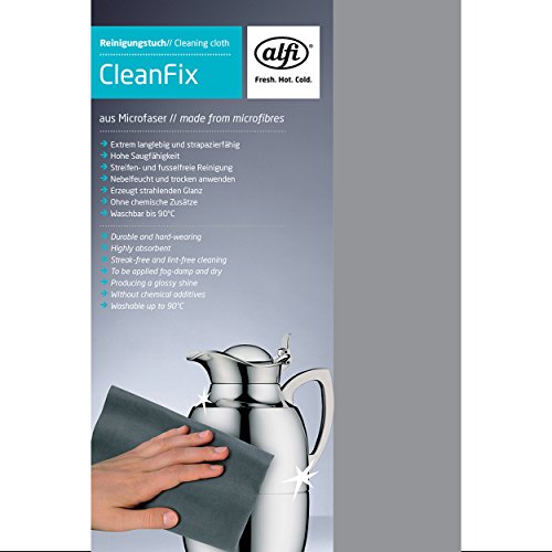 alfi 2900,100,000 Reinigungstuch cleanfix Mikrofaser Black, Stoff, grau, 20 x 12 x 1 cm alfi 2900,100,000 Reinigungstuch cleanfix Mikrofaser Black, Stoff, grau, 20 x 12 x 1 cm von alfi