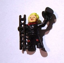 Alfred Fischer 1 Glücksbringer Schornsteinfeger schwarz 4 x 2 cm aus Kunststoff von Alfred Fischer