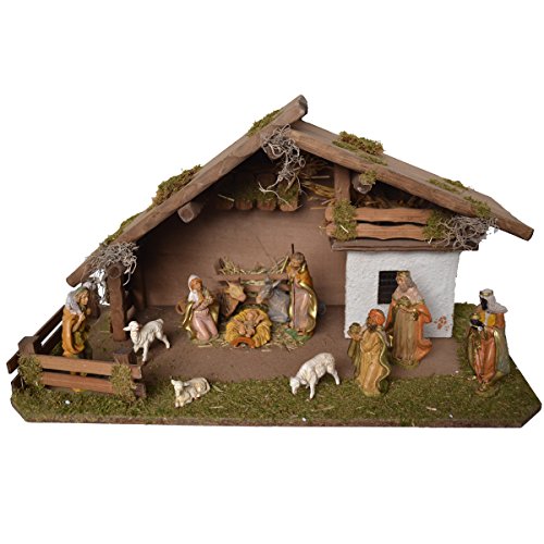 Alfred Kolbe Krippen 1330/1 Weihnachtskrippe, Braun, 59x30x34cm von Alfred Kolbe Krippen