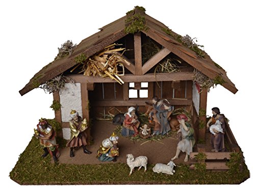 Alfred Kolbe Krippen 1417 Weihnachtskrippe, Braun, 59x30x30cm von Alfred Kolbe Krippen