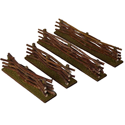 Alfred Kolbe Krippen AM 25 Weihnachtskrippen-Zubehör-Set Zäune 2 x 14 cm, 2 x 20 cm Natur für 10-12 cm Figuren von Alfred Kolbe Krippen