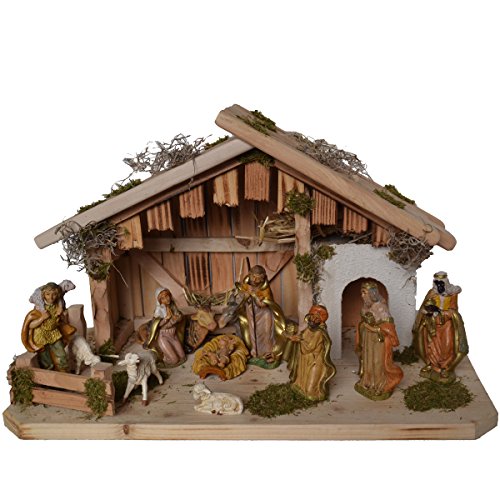 Alfred Kolbe Krippen Weihnachtskrippe, Braun, 50x25x30cm von Alfred Kolbe Krippen
