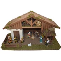 Alfred Kolbe Krippe "Weihnachtsdeko" in Handarbeit gefertigt, mit Krippenfiguren von Alfred Kolbe