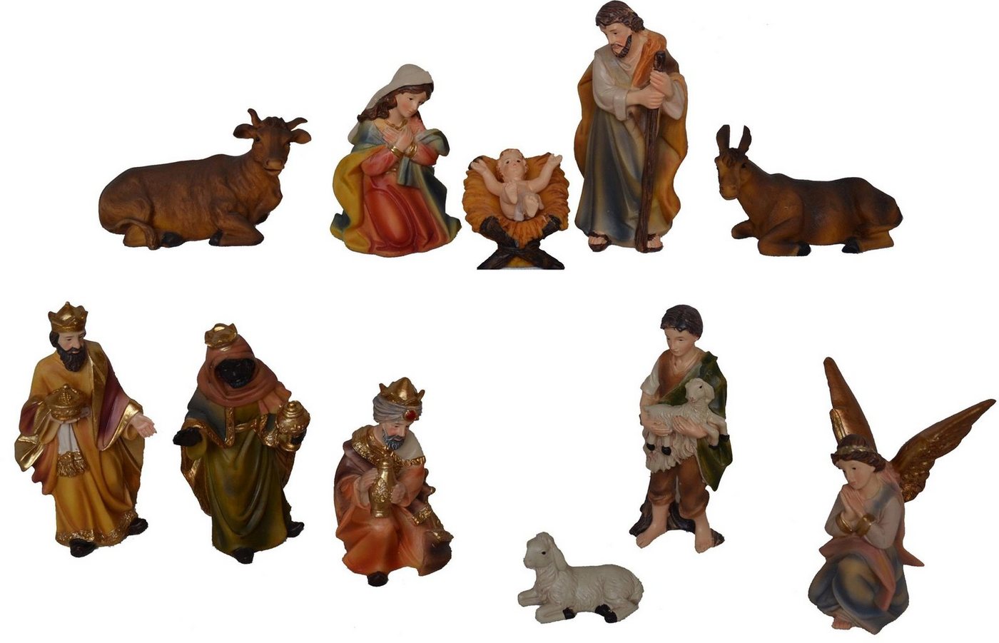 Alfred Kolbe Krippenfigur Weihnachtsdeko (Set, 11 St), Höhe 9 cm von Alfred Kolbe