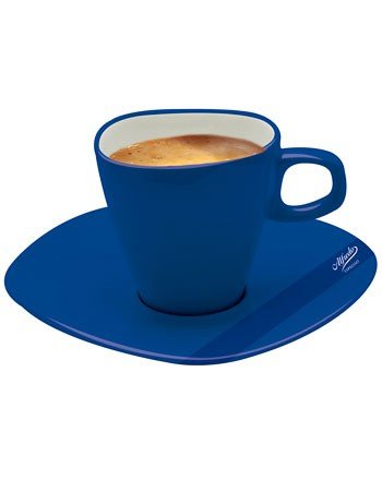 ESPRESSOTASSEN blau mit Untertassen von Alfredo Espresso, 6 Stück von Alfredo Espresso