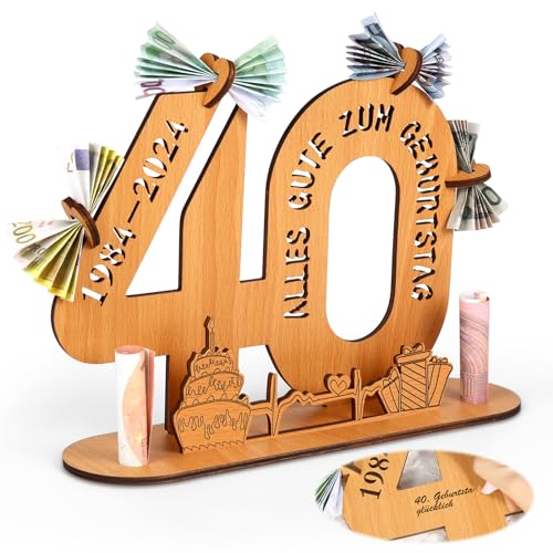 Alftek 40 Geburtstag Männer/Frauen, Geschenk Zum 40 Geburtstag Mann, Wooden Sign Guest Book Birthday, Holzschild Gästebuch Mit Halter Und Kerzenhalter Dekoration Geburtstagsgeschenk Alftek 40 Geburtstag Männer/Frauen, Geschenk Zum 40 Geburtstag Mann, Wooden Sign Guest Book Birthday, Holzschild Gästebuch Mit Halter Und Kerzenhalter Dekoration Geburtstagsgeschenk von Alftek