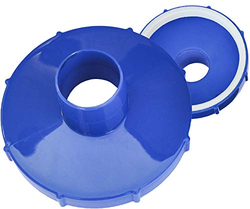 Algenschnapper Adapter universal für Bodensauger, Schraubanschluss 80... 82 mm und 88 mm auf Schlauchanschluss 32 mm, blau/weiß von Algenschnapper