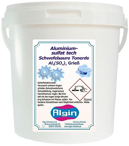 Aluminiumsulfat 10 kg tech Hortensien Azaleen Blütenblau Isoliersalz Flockungsmittel von Algin