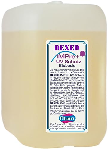 Imprägnieröl + UV-Schutz 4-Liter-Kan bio dauerelastisch witterungsbeständig öko von Algin