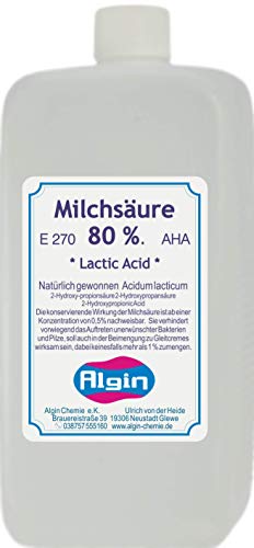 Milchsäure 80% Lactic Acid AHA E270 1000 ml Imkerfreude 1,2 kg 1 Liter von Algin