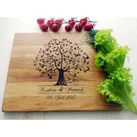 Custom Schneidebrett Baum Und Fahrrad. Lasergraviertes Handgefertigtes Aus Holz. Geburtstag, Hochzeit, Jahrestag Geschenk Von Algis Crafts von AlgisCrafts