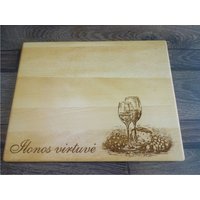 Schneidebrett Nach Maß. Lasergraviertes Handgefertigtes Aus Holz. Geburtstag, Muttertag, Jahrestag, Familiengeschenk Von Algis Crafts von AlgisCrafts