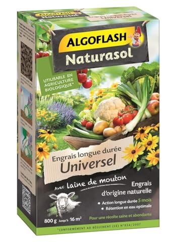 COMPO aunibio8 Hochwertiger Universal Langzeitdünger 800 g, grün, 14.2 x 6.4 x 24 cm von Algoflash