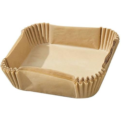 ALGON Airfryer-Papier, quadratisch, 20 cm, 480 Böden, für Luftfritteuse, Antihaftbeschichtung, fettbeständig und hohe Temperaturen, Airfryer-Papier, einfach zu bedienen von Algon