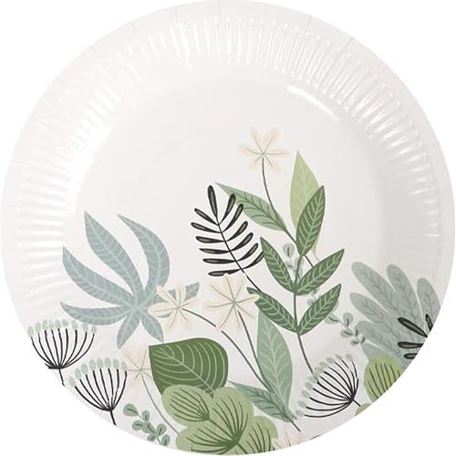 Algon Einwegteller, Größe 20 cm, robust und umweltfreundlich, ideal für Partys, Veranstaltungen und Versammlungen, 60 Stück, Blume Algon Einwegteller, Größe 20 cm, robust und umweltfreundlich, ideal für Partys, Veranstaltungen und Versammlungen, 60 Stück, Blume von Algon