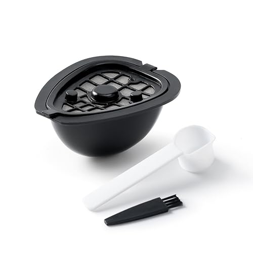 Aliaga 2 in 1 Kaffeekapsel für NESTLE ST 9662.62 Maschine, Nachfüllbare Filterkapsel, Ersatz-Kaffeekapsel und Tee, Schwarz, 35.5 Gramm Aliaga 2 in 1 Kaffeekapsel für NESTLE ST 9662.62 Maschine, Nachfüllbare Filterkapsel, Ersatz-Kaffeekapsel und Tee, Schwarz, 35.5 Gramm von Aliaga