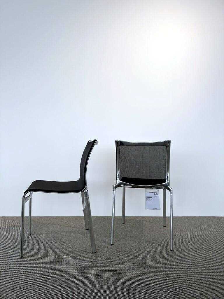 2er-Set Stuhl Bigframe Netzgewebe Schwarz Gestell Aluminium 2er-Set Stuhl Bigframe Netzgewebe Schwarz Gestell Aluminium von Alias