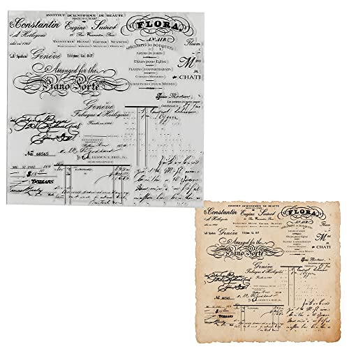 ALIBBON Words Background Clear Stamps for Card Making and Photo Album Decorations, Vintage Script Stamps, Text Letters Transparent Silicone Clear Stamps for Crafting and DIY Scrapbooking ALIBBON Words Background Clear Stamps for Card Making and Photo Album Decorations, Vintage Script Stamps, Text Letters Transparent Silicone Clear Stamps for Crafting and DIY Scrapbooking von Alibbon