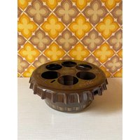 Coca Cola „Konferenz-Boy" Flaschenkühler Von Alfi in Braun Mit Gold | 70Er Mid Century Vintage von AliceGroovy