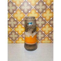 Fat Lava Vase 206 26 Aus Keramik in Braun Und Orange Made West Germany | 60Er 70Er Mid Century Vintage von AliceGroovy