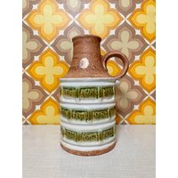 Übelacker Vase 1798 20 Aus Keramik in Braun, Weiß, Grün | 60Er 70Er Mid Century Vintage von AliceGroovy