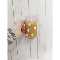 Kleeblatt Eisglas, Einmachglas, Kleebecher, St Patrick Es Day Kaffeetasse, Süße Mason Jar Cup von AliceJoyCreations