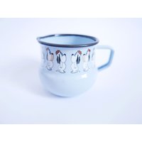 Vintage Emaille Kanne Mit Droopy Motiv Demons & Merveilles, Kleiner Krug Aus von AliceVintageTreasury
